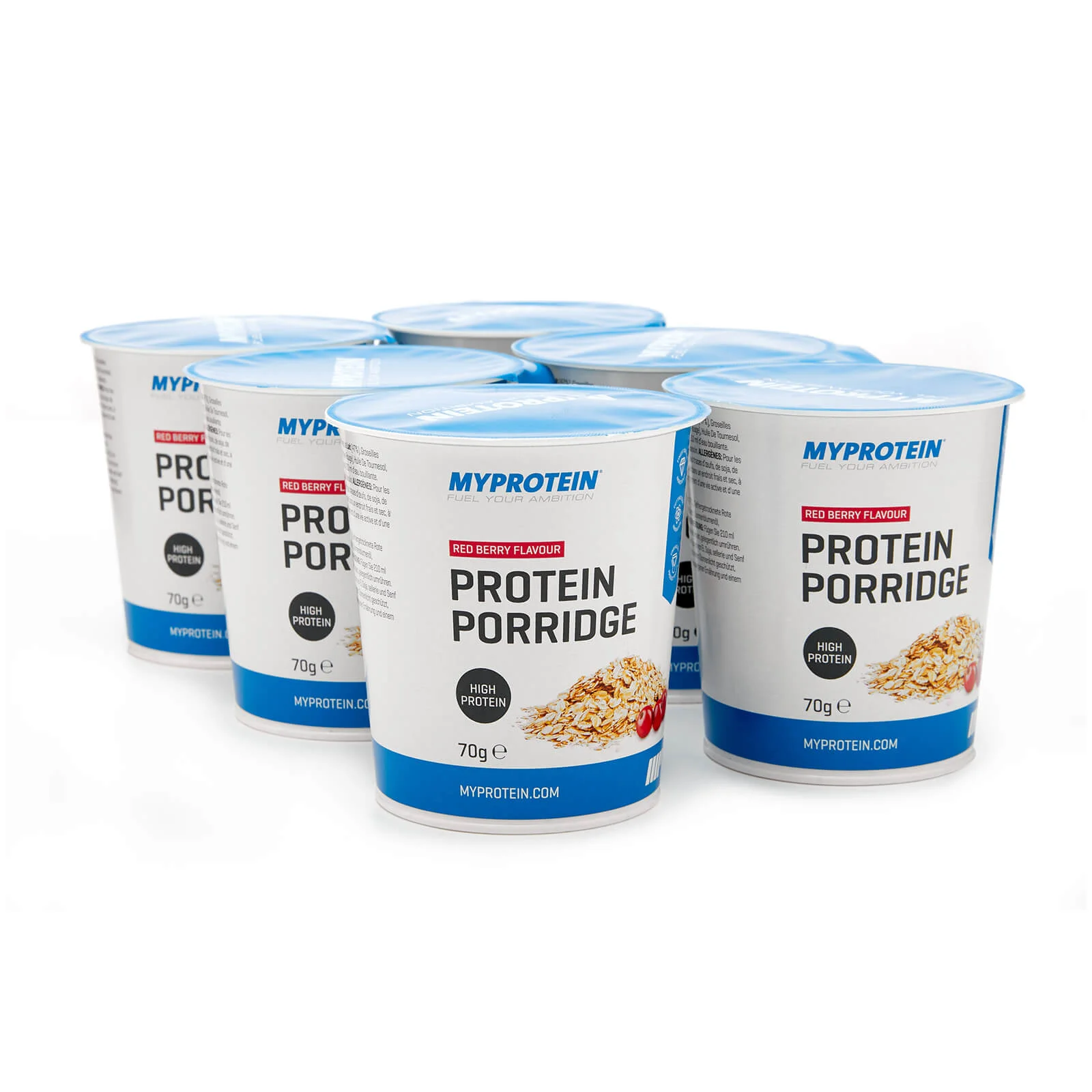Terci proteic de ovăz - 6 x 70g - Fructe de padure rosii Imagine 1