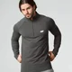 Bluza Performance cu maneca lunga si fermoar scurt