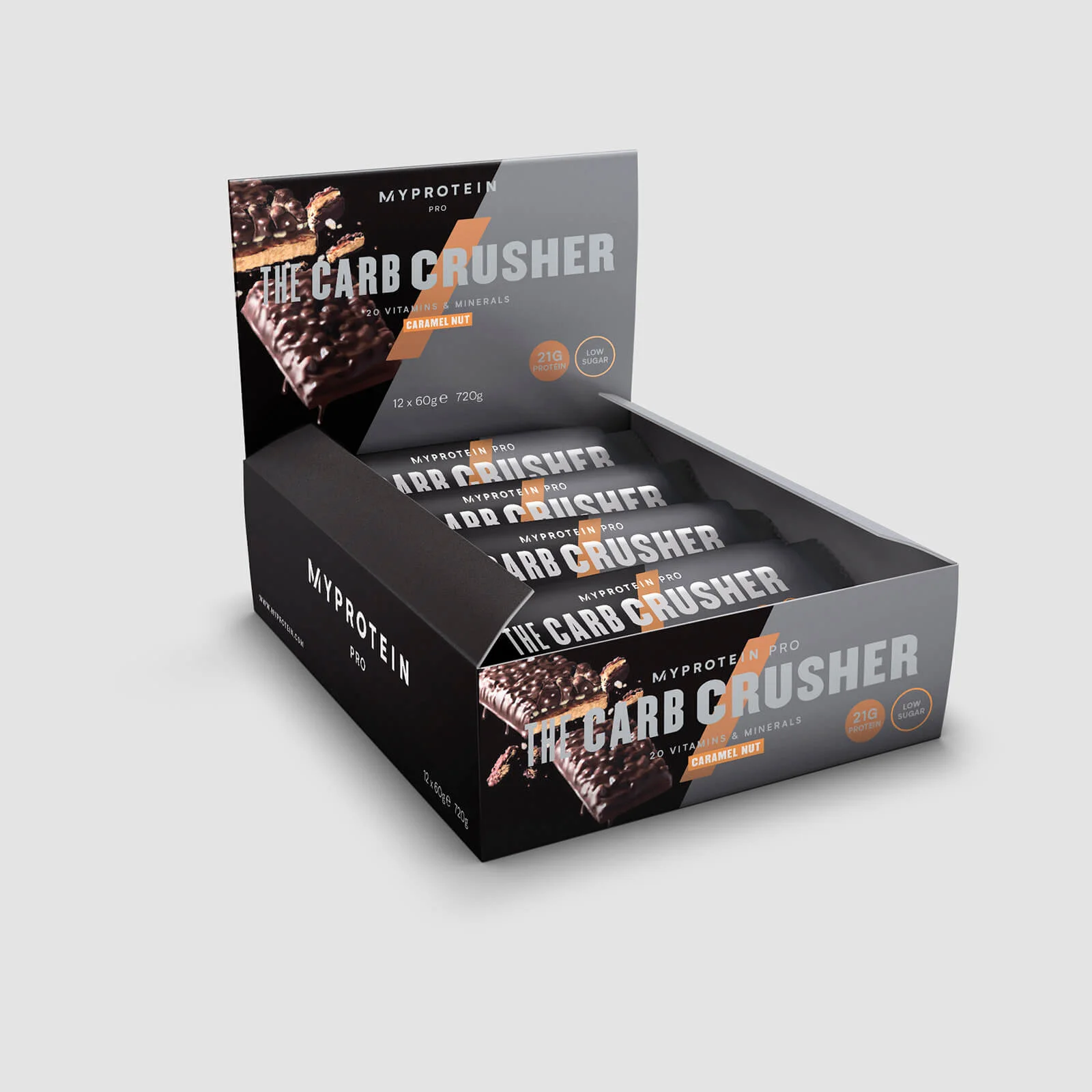 THE Carb Crusher - 12 x 60g - Nuci si Caramel Imagine 1