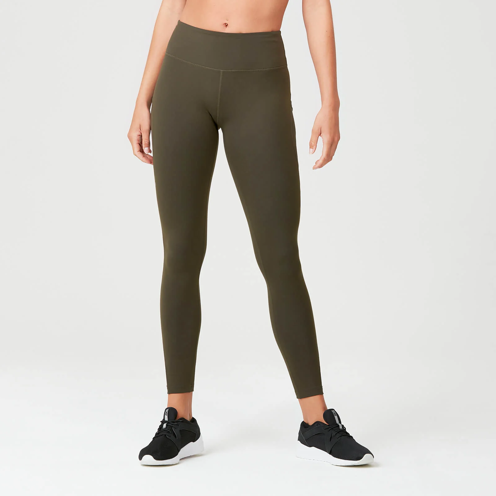Colanți Power - Khaki închis - XS Imagine 1