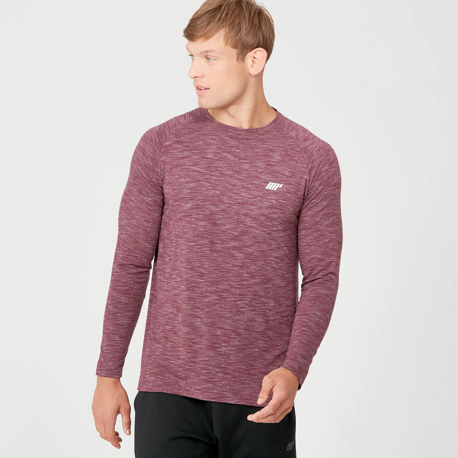Tricou Performance cu mânecă lungă - Burgundy marna - XS Imagine 1