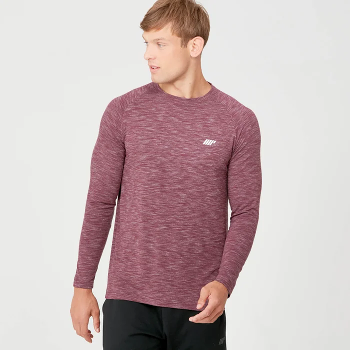 Tricou Performance cu mânecă lungă - Burgundy marna