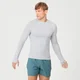Tricou cu mânecă lungă Sculpt fără îmbinări - Argintiu