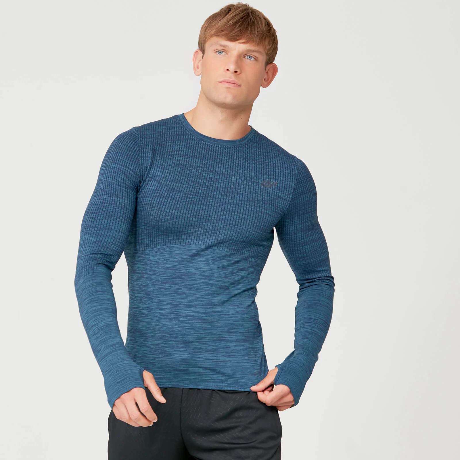 Tricou mulat Sculpt cu mânecă lungă, fără cusături - XS Imagine 1