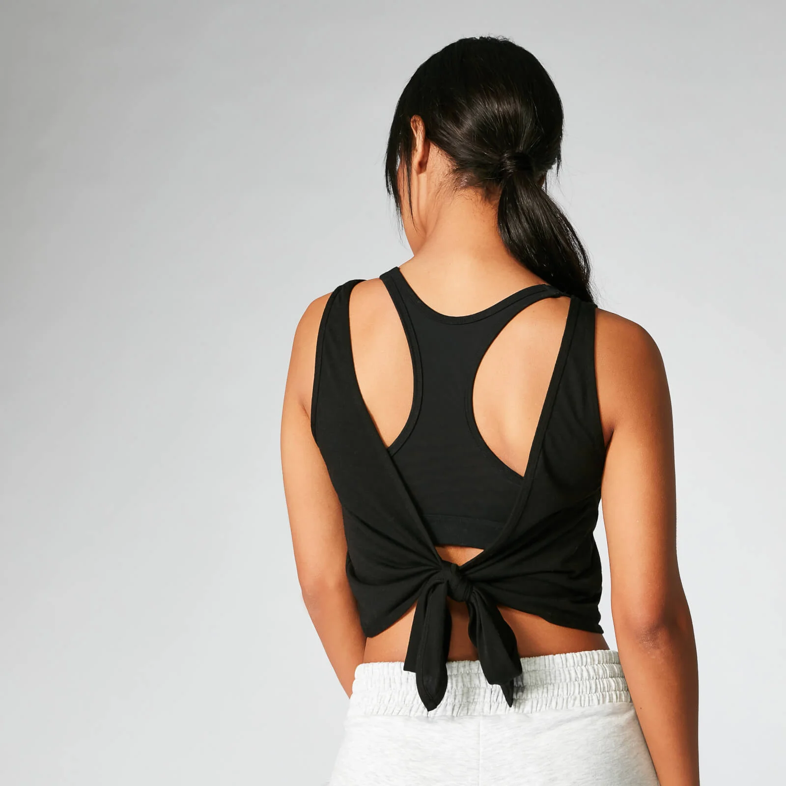 Vestă cu prindere prin legare la spate - Neagră - XS Imagine 1