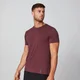 Tricou cu guler în V Luxe Classic-Vișiniu