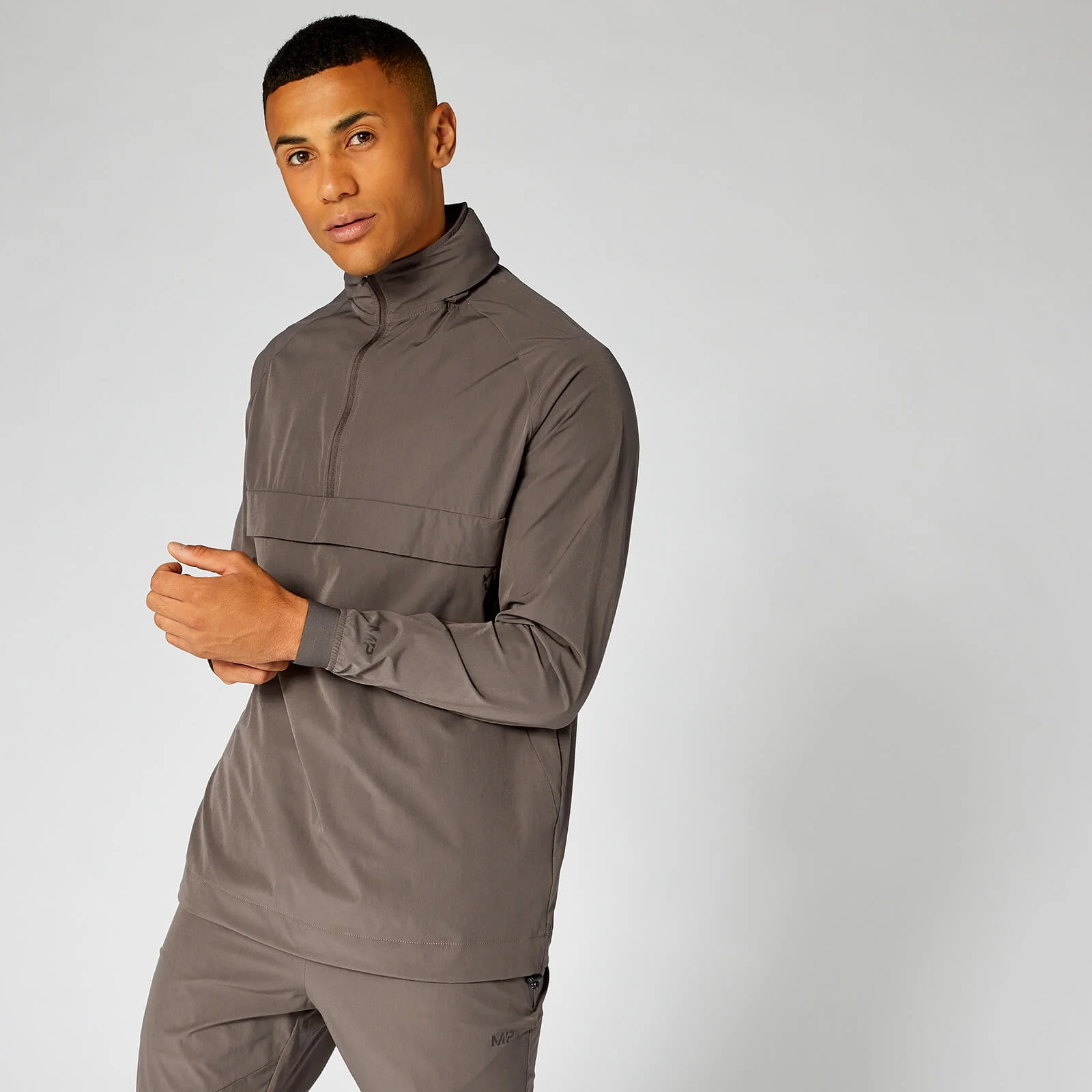 Jachetă cu fermoar Pace Woven - Driftwood - XS Imagine 1