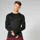 Tricou Sculpt cu mânecă lungă, fără îmbinări - Negru
