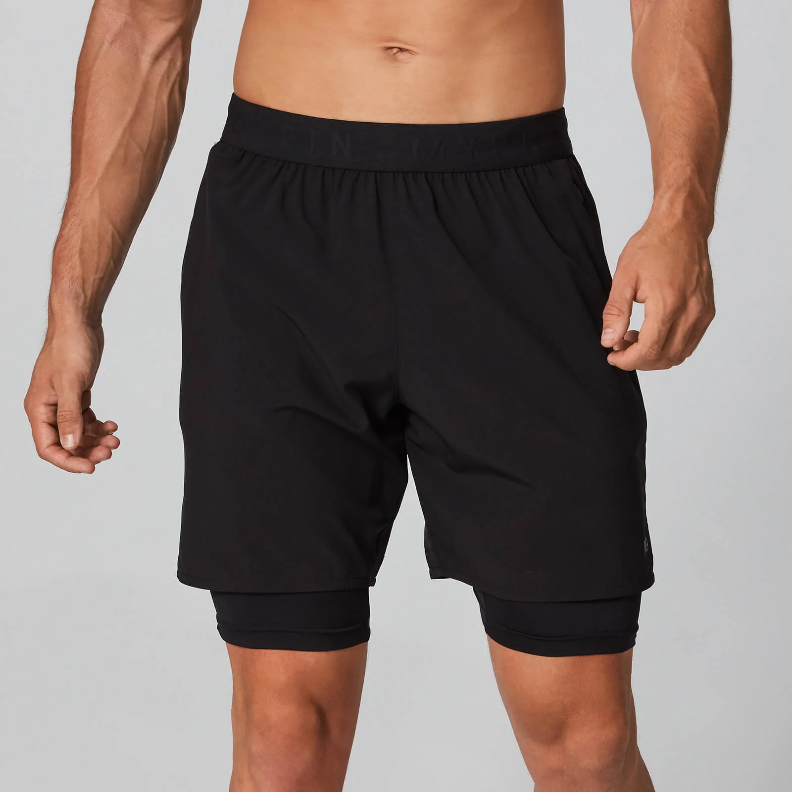 Pantaloni scurți Power Double-Layered - Negru - XS Imagine 1