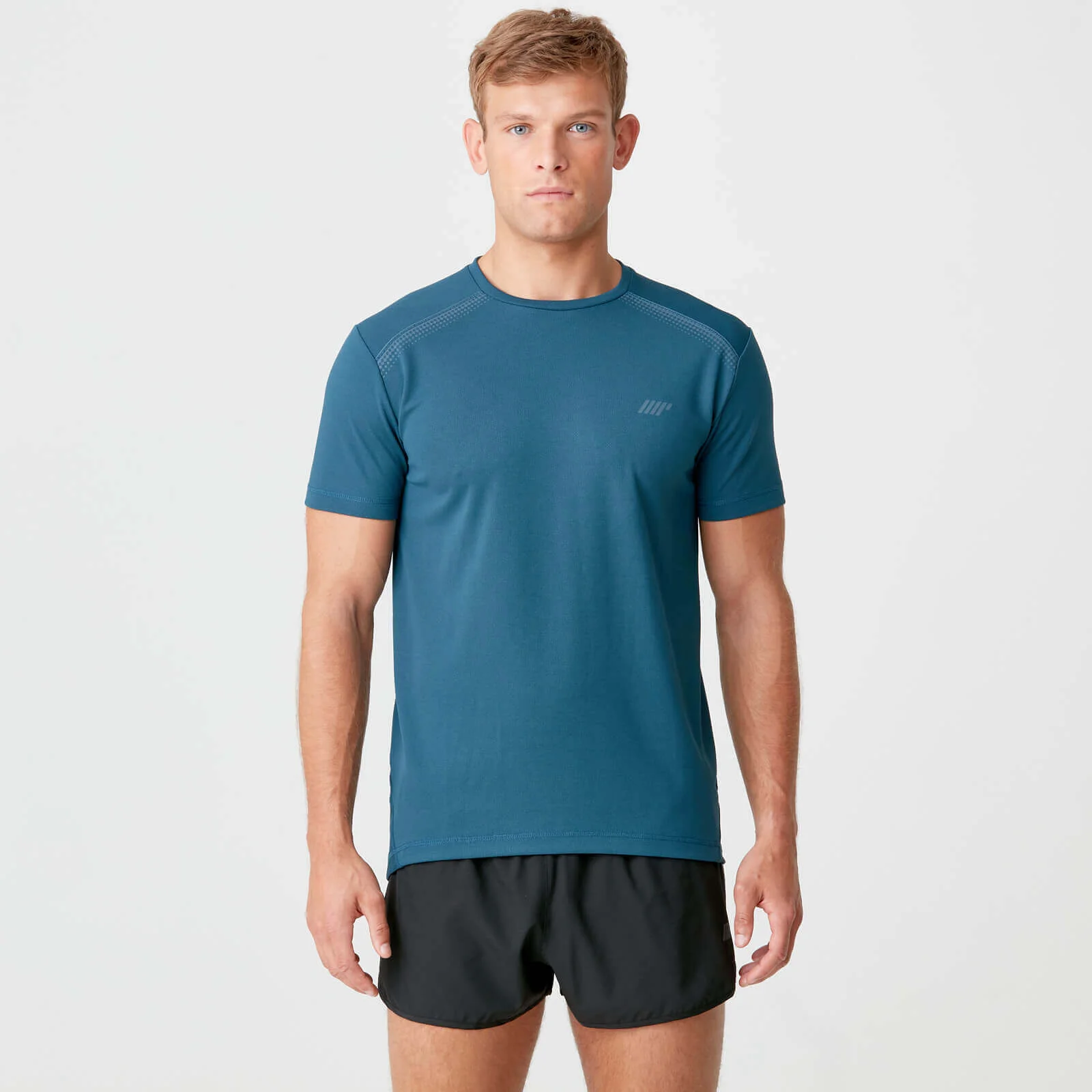 Tricou Boost cu mânecă scurtă - Albastru Petrol - XS Imagine 1