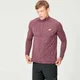 Tricou Performance cu fermoar - Burgundy