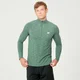 Tricou Performance cu fermoar - Verde marna