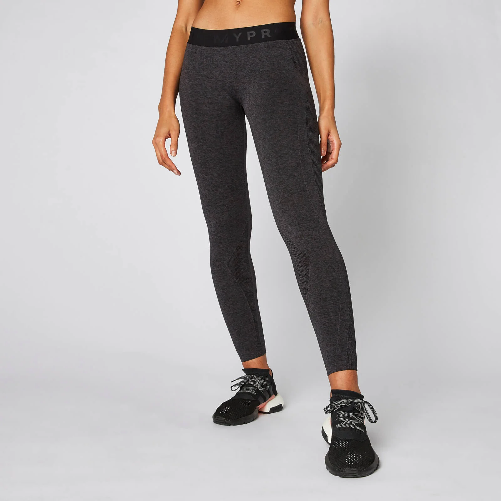 MP Women's Inspire Seamless Leggings - Black/Slate - XS Imagine 1