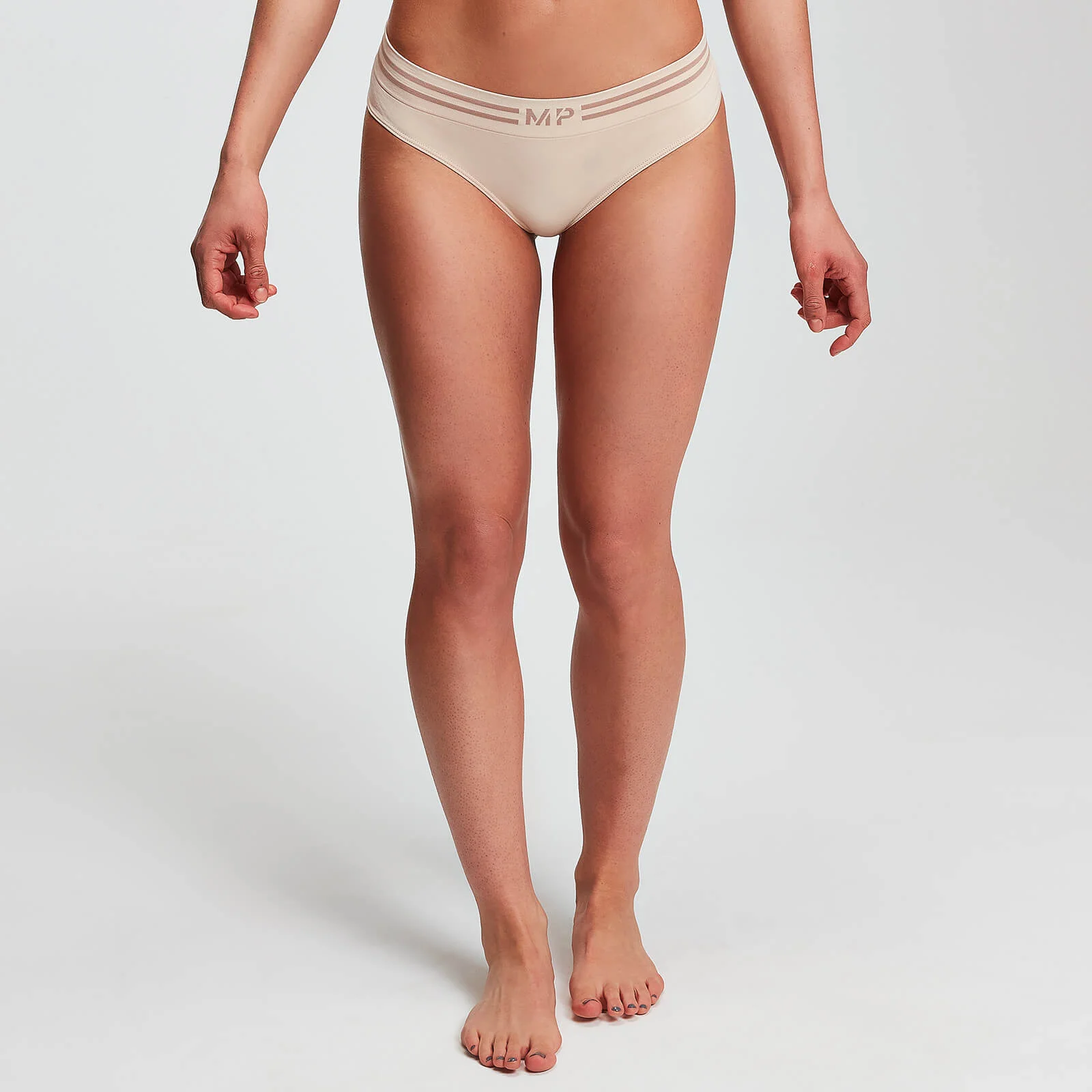 Slip tanga fără cusături MP pentru femei - Bej - XS Imagine 1