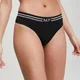 Slip tanga fără cusături MP pentru femei - Negru