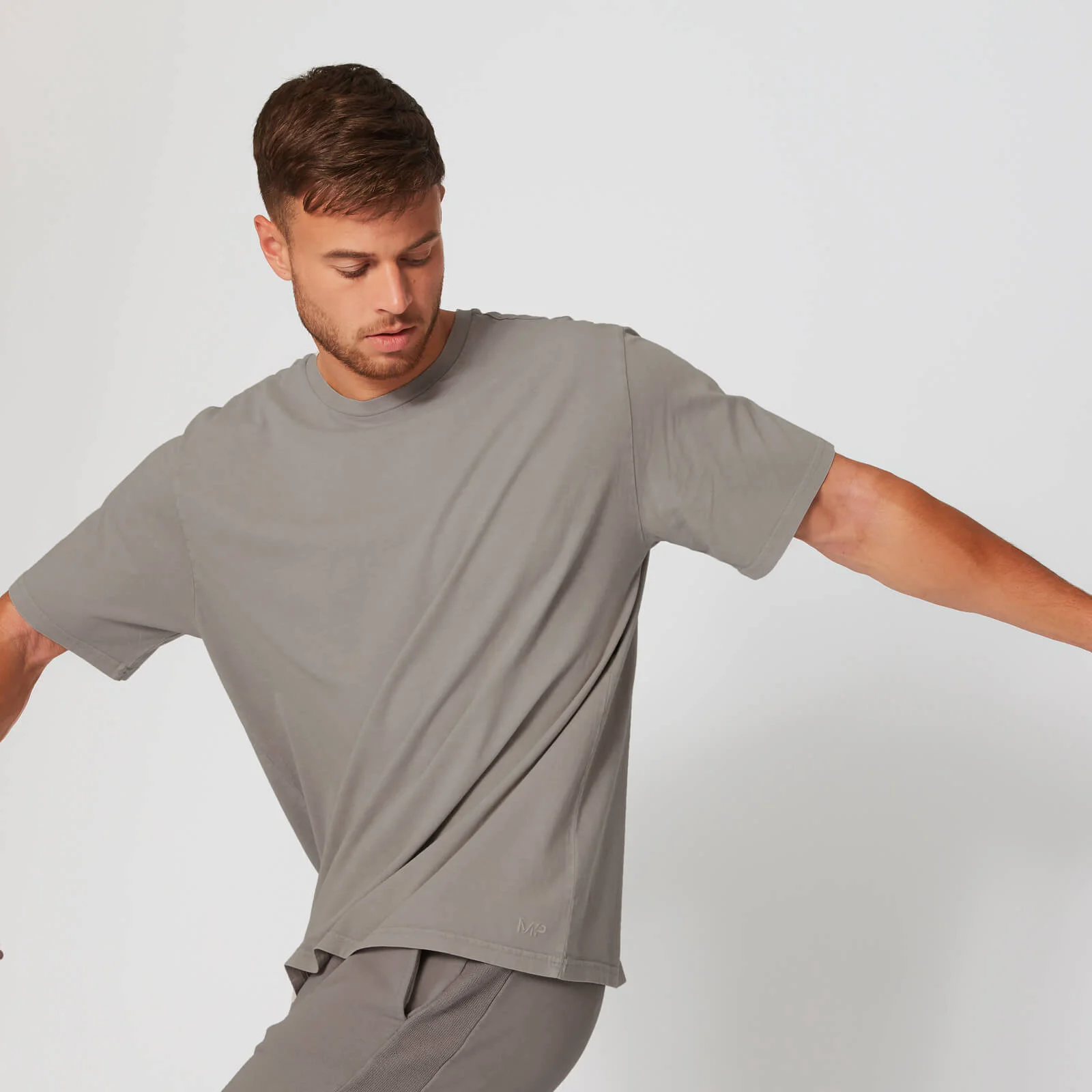 MP Washed T-Shirt - Quarry - XS Imagine 1