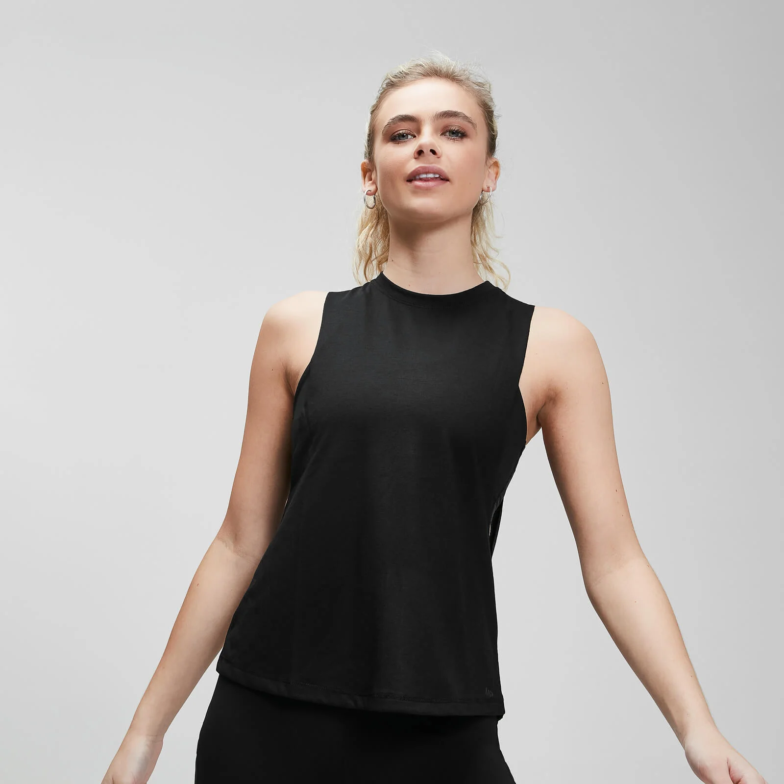 Maiou cu mâneci decupate larg antrenament MP Essentials pentru femei - Negru - XS Imagine 1