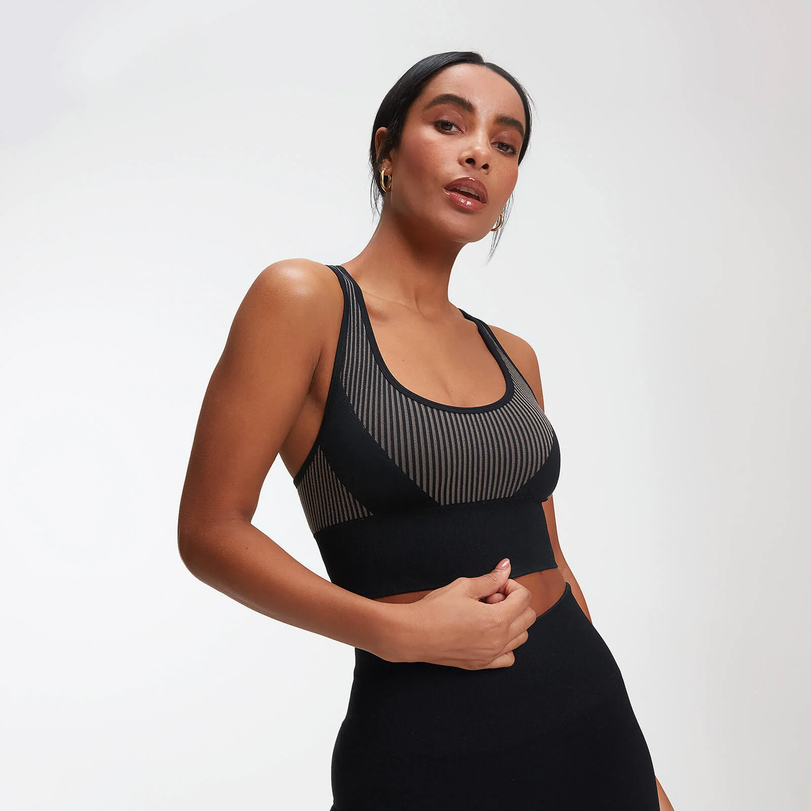 MP Women's Impact Seamless Sports Bra - Black - XS Imagine 1