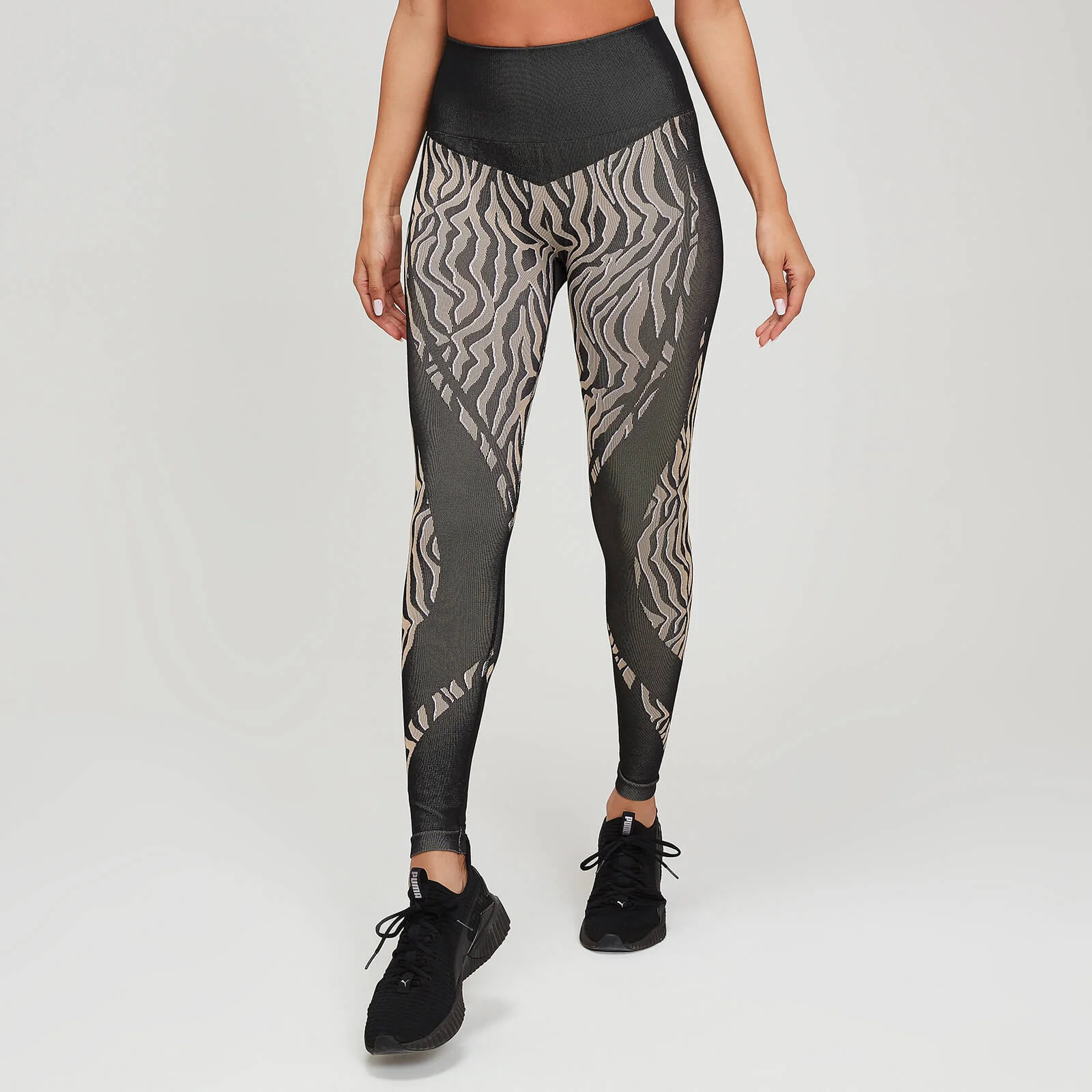 Colanți Myprotein Animal Print pentru femei - Negru/Praline - XS Imagine 1