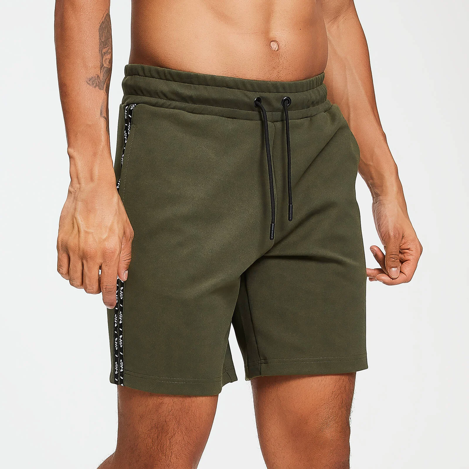 MP Men's Rest Day Double Tape Tricot Shorts - Army Green - XS Imagine 1