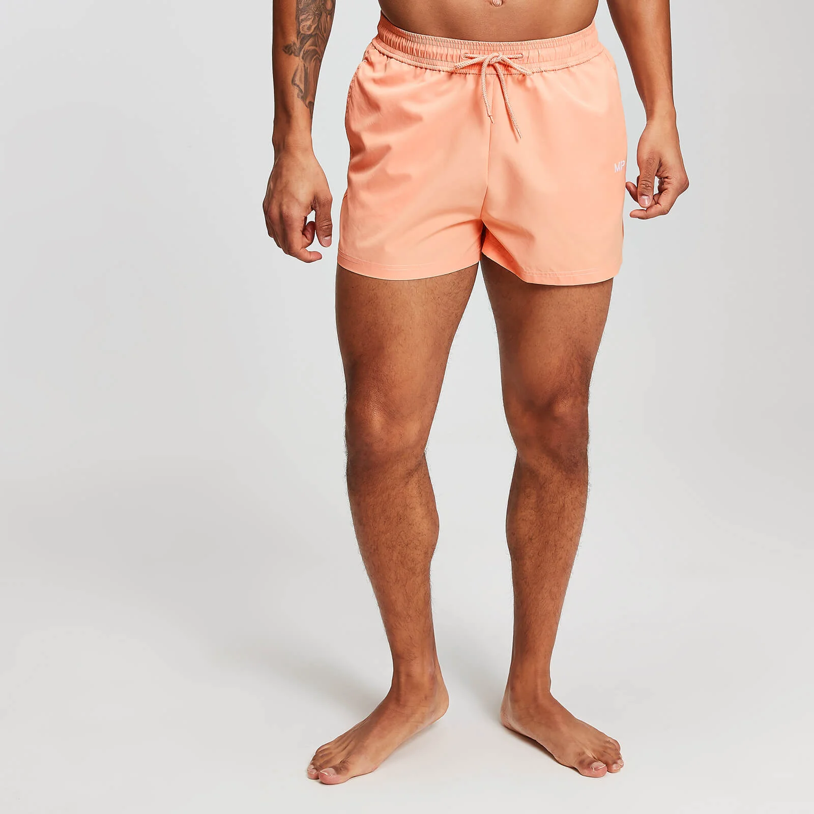 MP Men's Contrast Stitch Swim Shorts - Canteloupe - XS Imagine 1