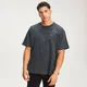 Tricou pentru zi de odihnă Staggered Slogan- Negru