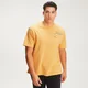 Tricou pentru zi de odihnă Staggered Slogan- Old gold