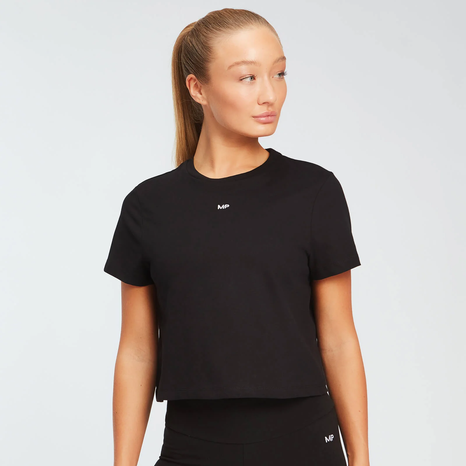 Tricou scurt MP Essentials pentru femei - Negru - XS Imagine 1