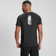 Tricou cu mânecă scurtă antrenament cu imprimeu pentru bărbați - Negru