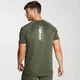 Tricou cu mânecă scurtă antrenament cu imprimeu pentru bărbați - Măsliniu