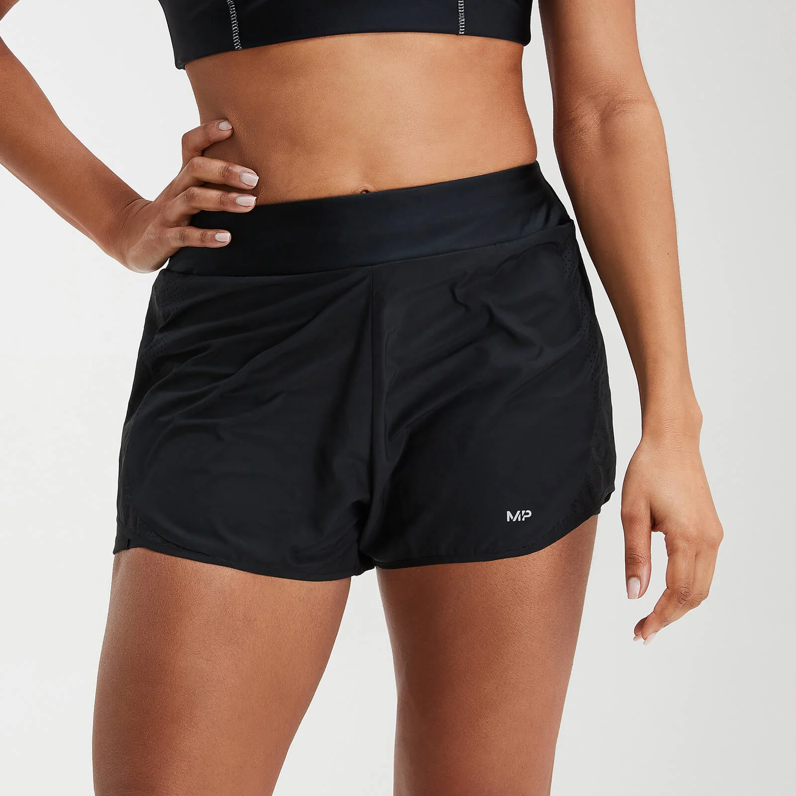 MP Women's Velocity Double Layered Shorts- Black - XXS Imagine 1
