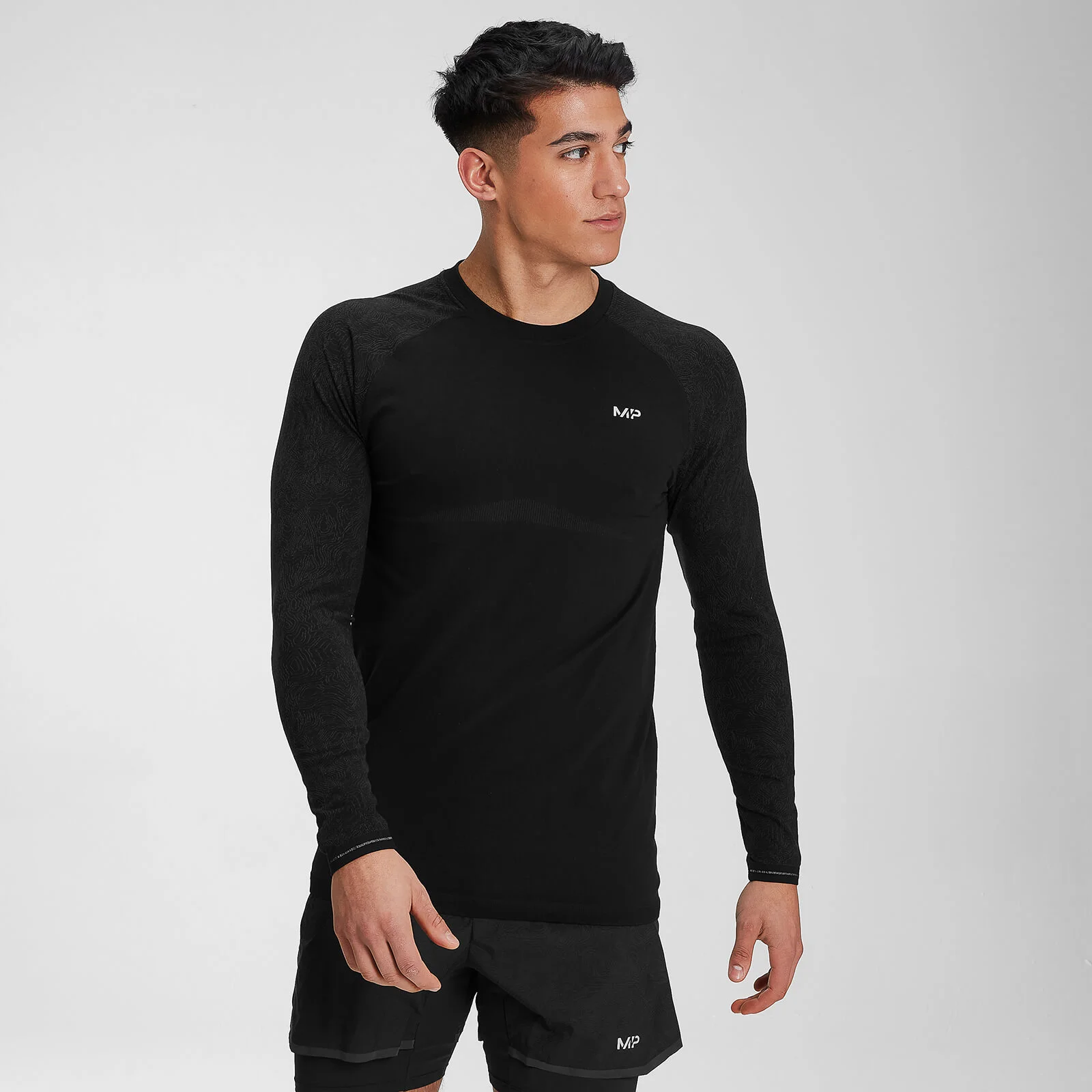 MP Men's Velocity Long Sleeve Top- Black - XS Imagine 1