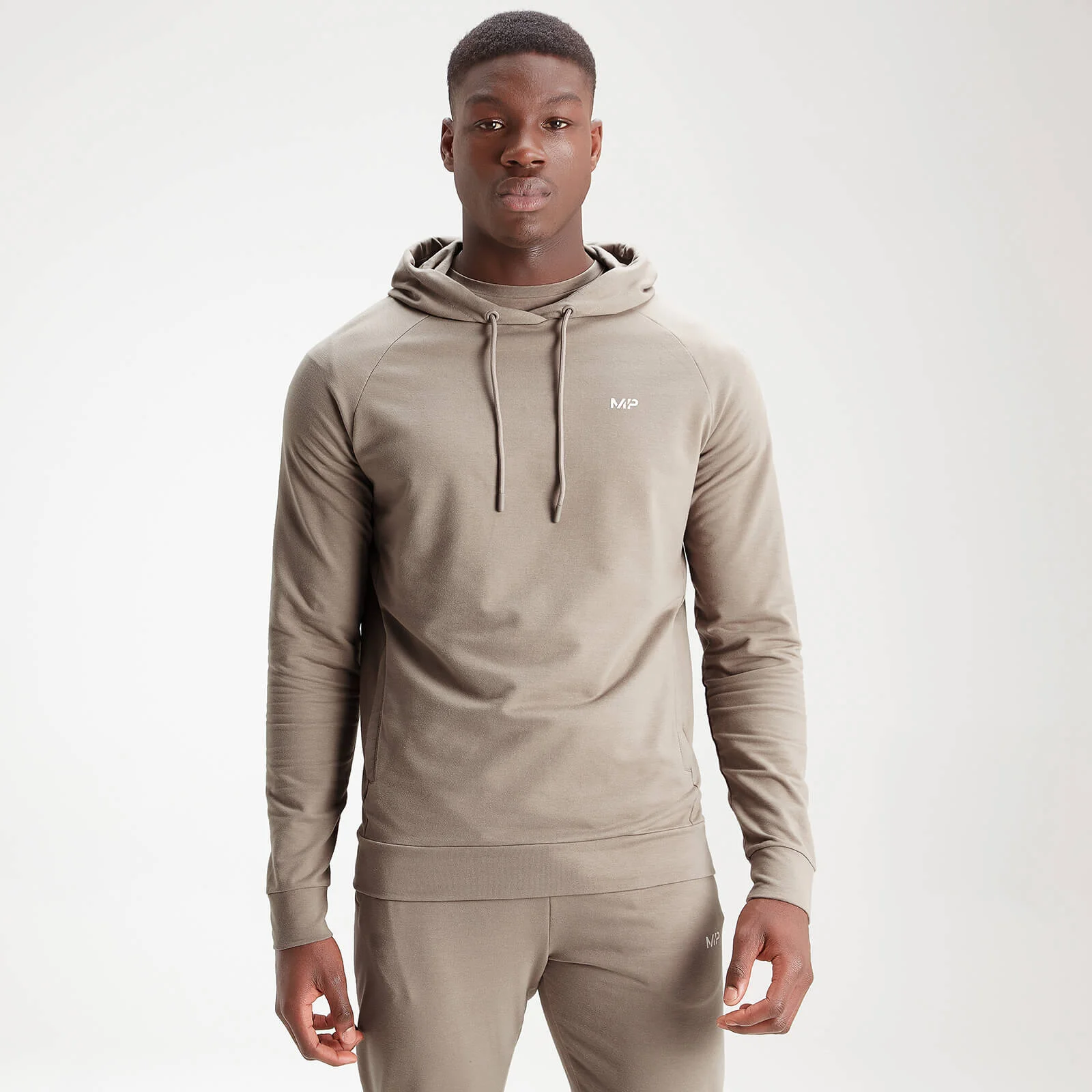 MP Men's Form Pullover Hoodie - Taupe - XXS Imagine 1