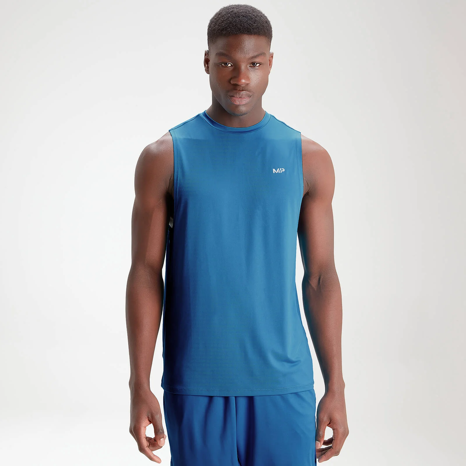 MP Men's Essentials Training Tank - Aqua - XXS Imagine 1
