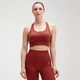 Bustieră sport fără cusături MP Shape Ultra pentru femei - Burnt Red