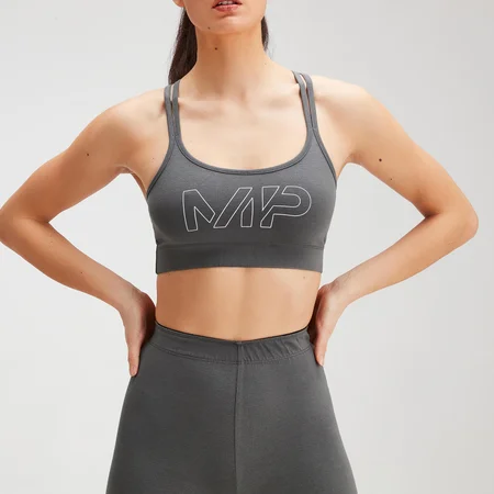 Bustieră sport MP Originals pentru femei - Carbon