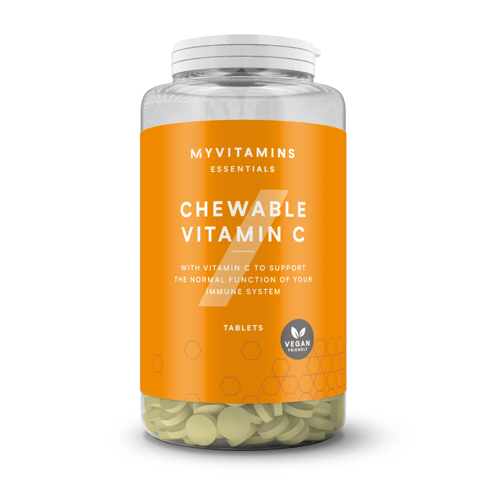 Vitamina C masticabilă - 60tablete - Portocale Imagine 1