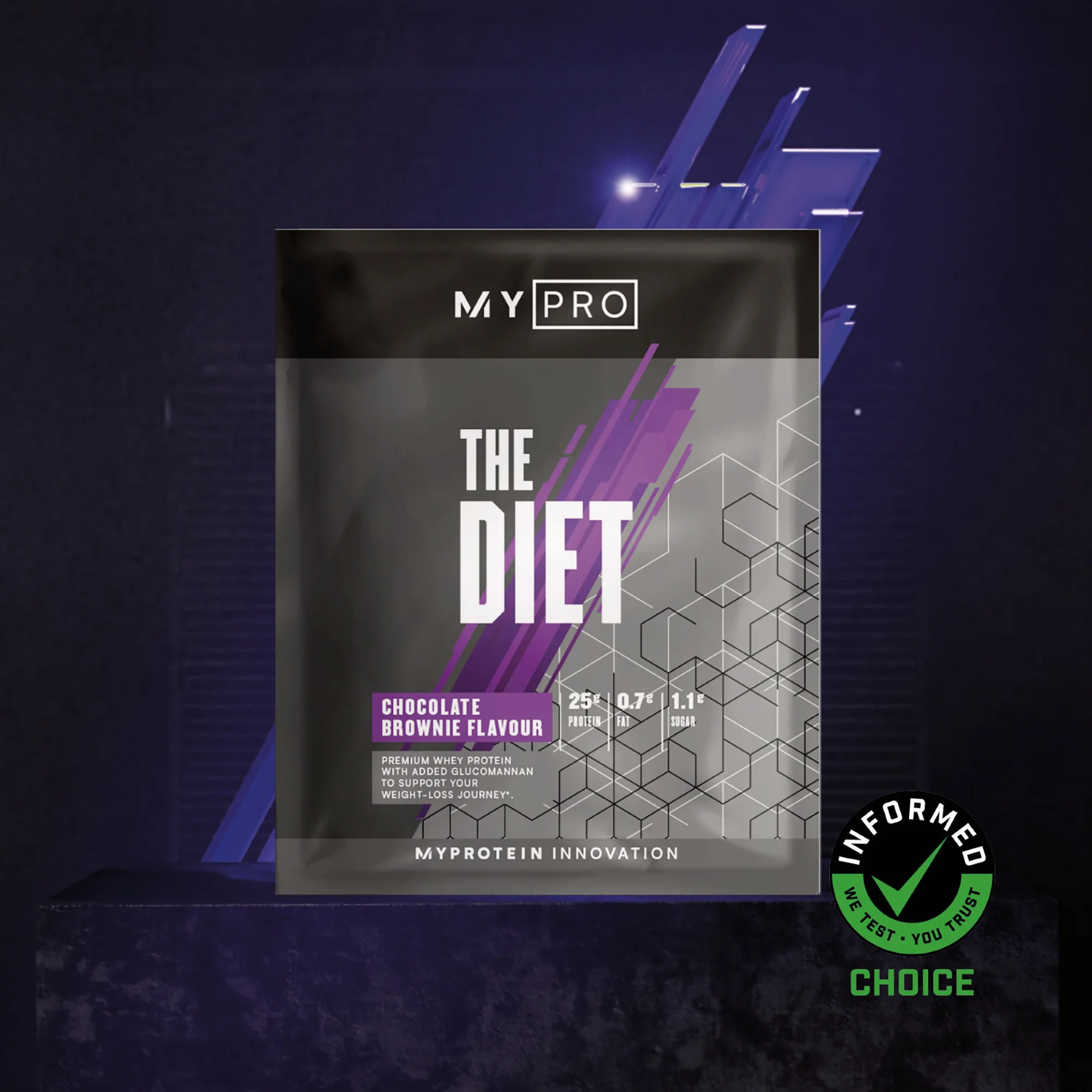 THE Diet™ (Mostră) - 34g - Brownie de Ciocolata Imagine 1