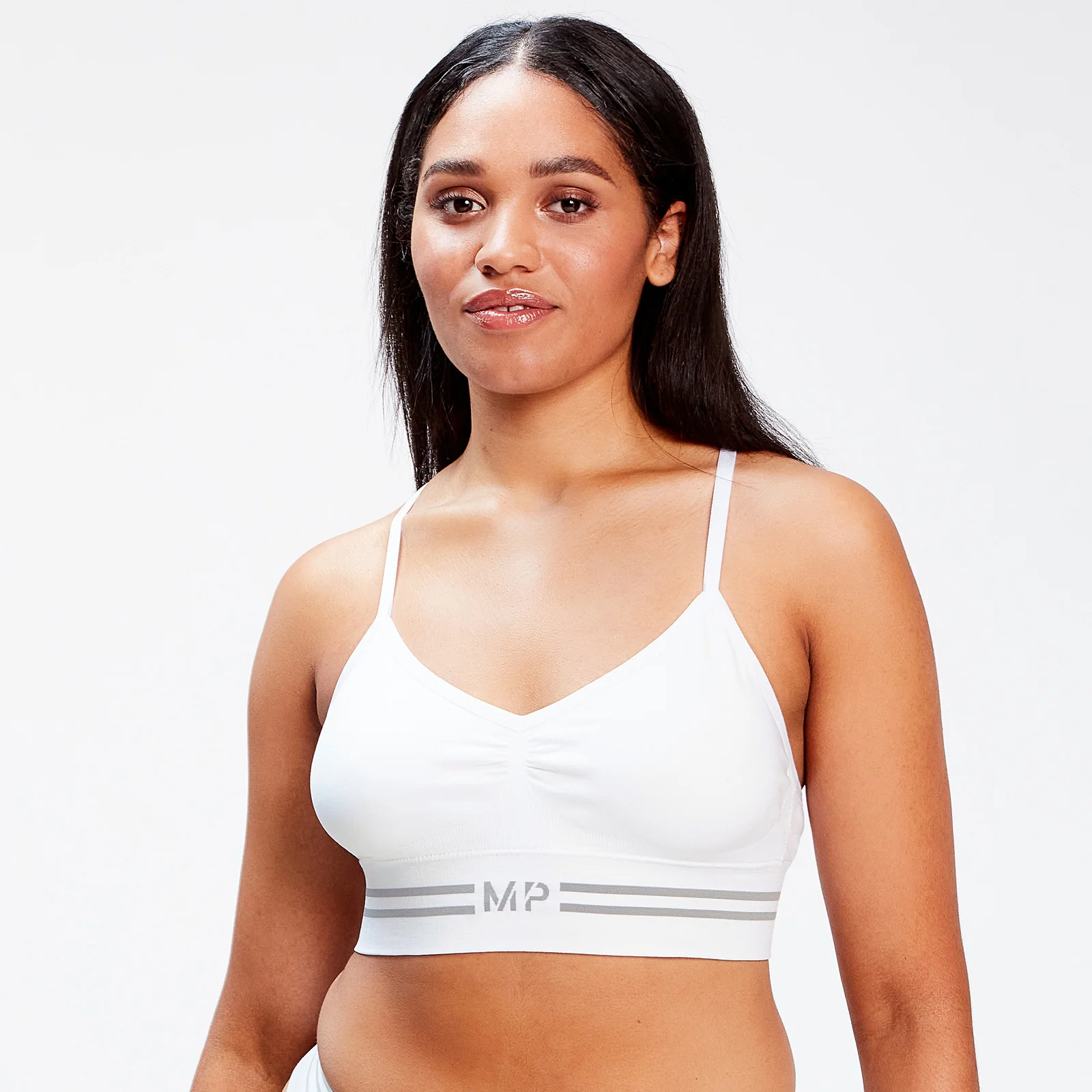 Bustieră tip bralette fără cusături MP pentru femei - Alb - XS Imagine 1