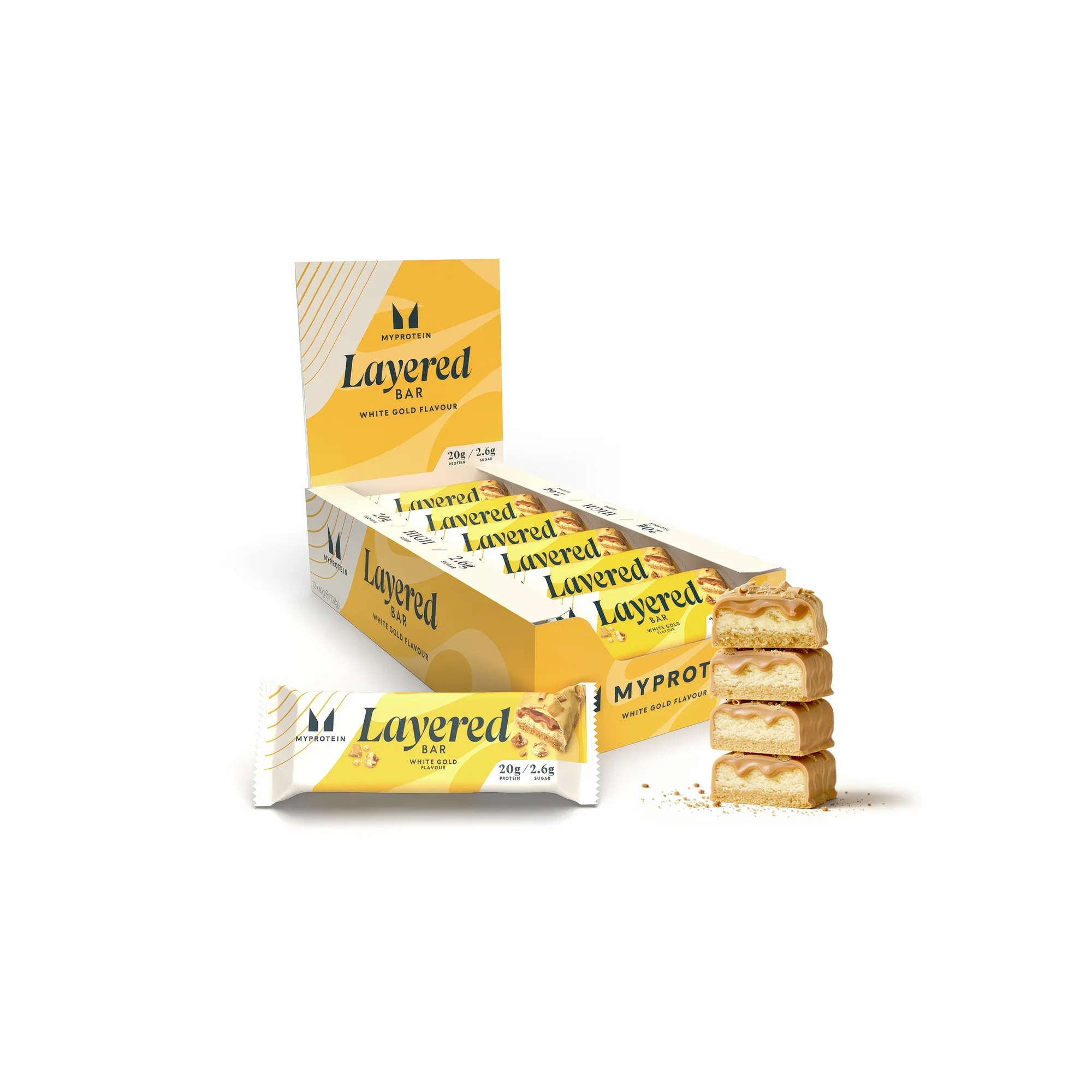 Batonul Proteic în 6 straturi - 12 x 60g - White Gold Imagine 1