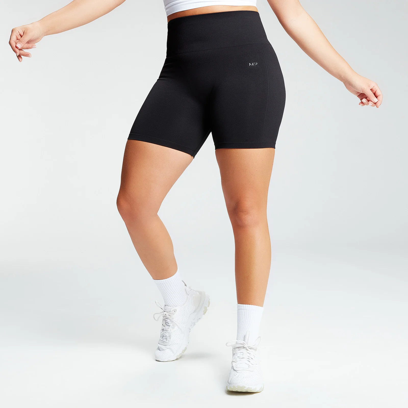 MP Women's Shape Seamless Ultra Cycling Shorts - Black - XS Imagine 1