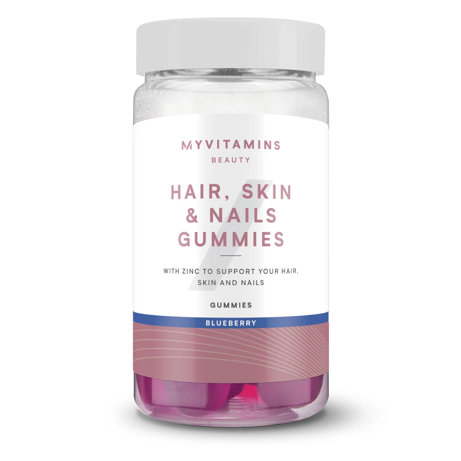 Jeleuri pentru păr, piele şi unghii - 60 Gummies - 30servings - Afine Imagine 1