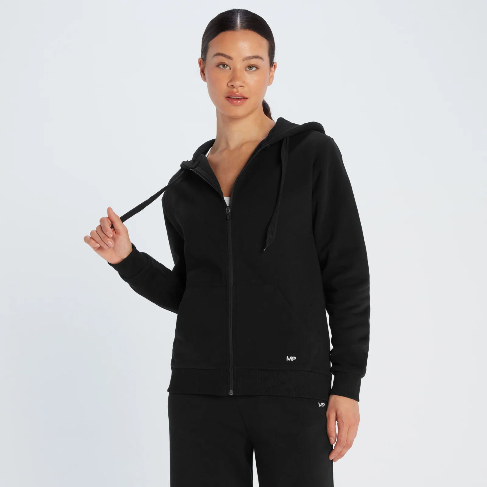 Hanorac cu glugă și fermoar MP Essentials pentru femei - Negru - XS Imagine 1