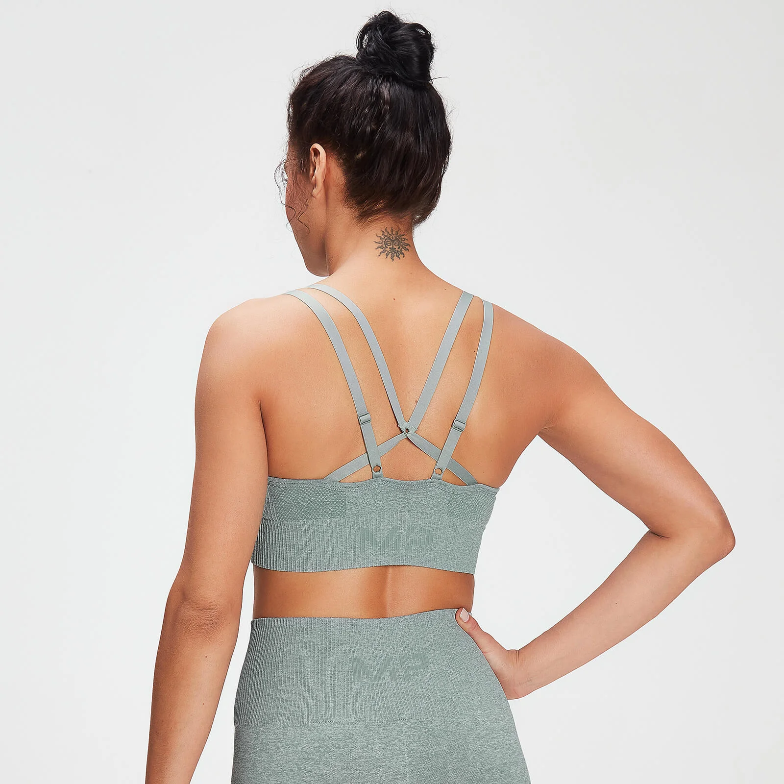 MP Women's Training Seamless Bra - Washed Green - XXS Imagine 1