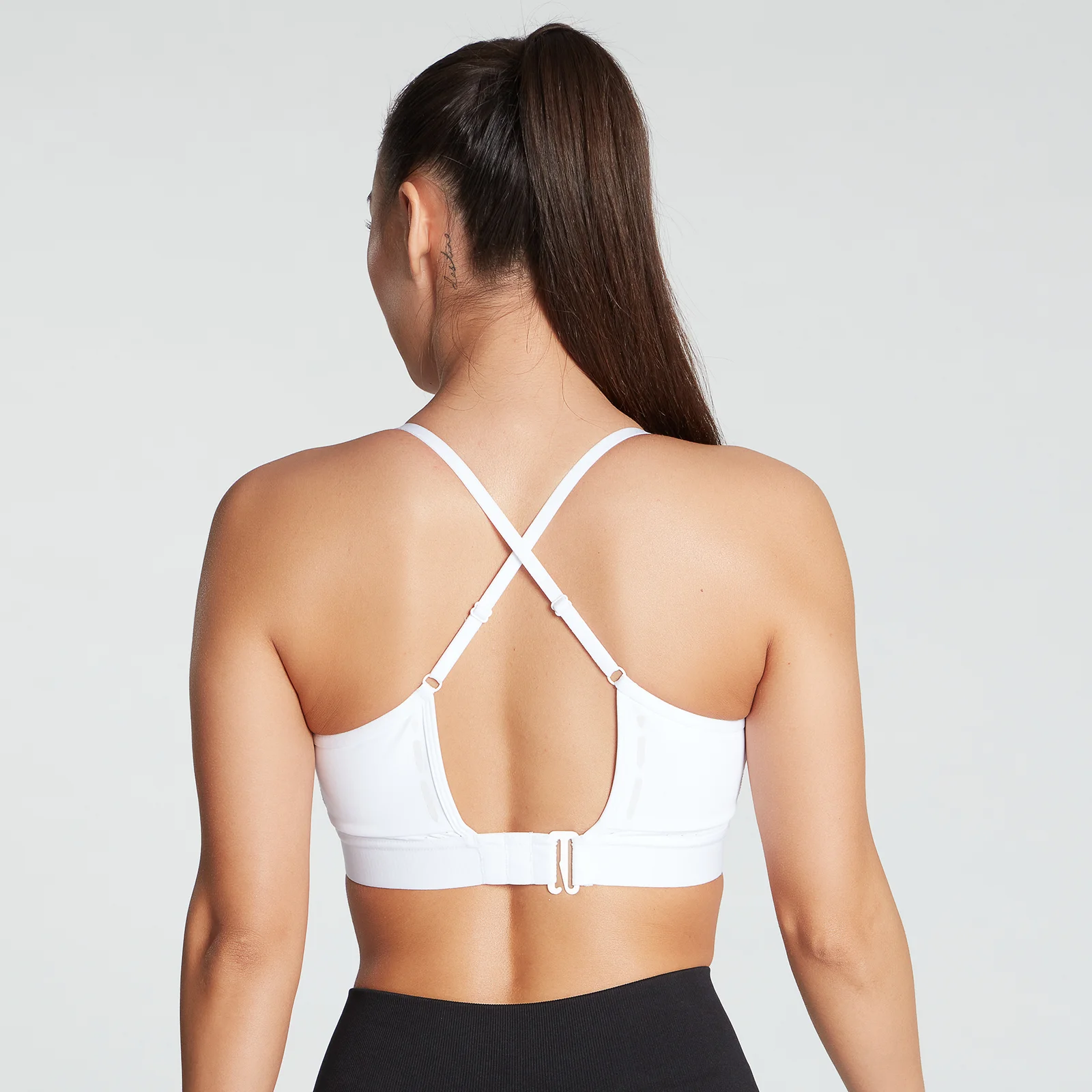 MP Women's Power Ultra Strappy Sports Bra- White - XXS Imagine 1