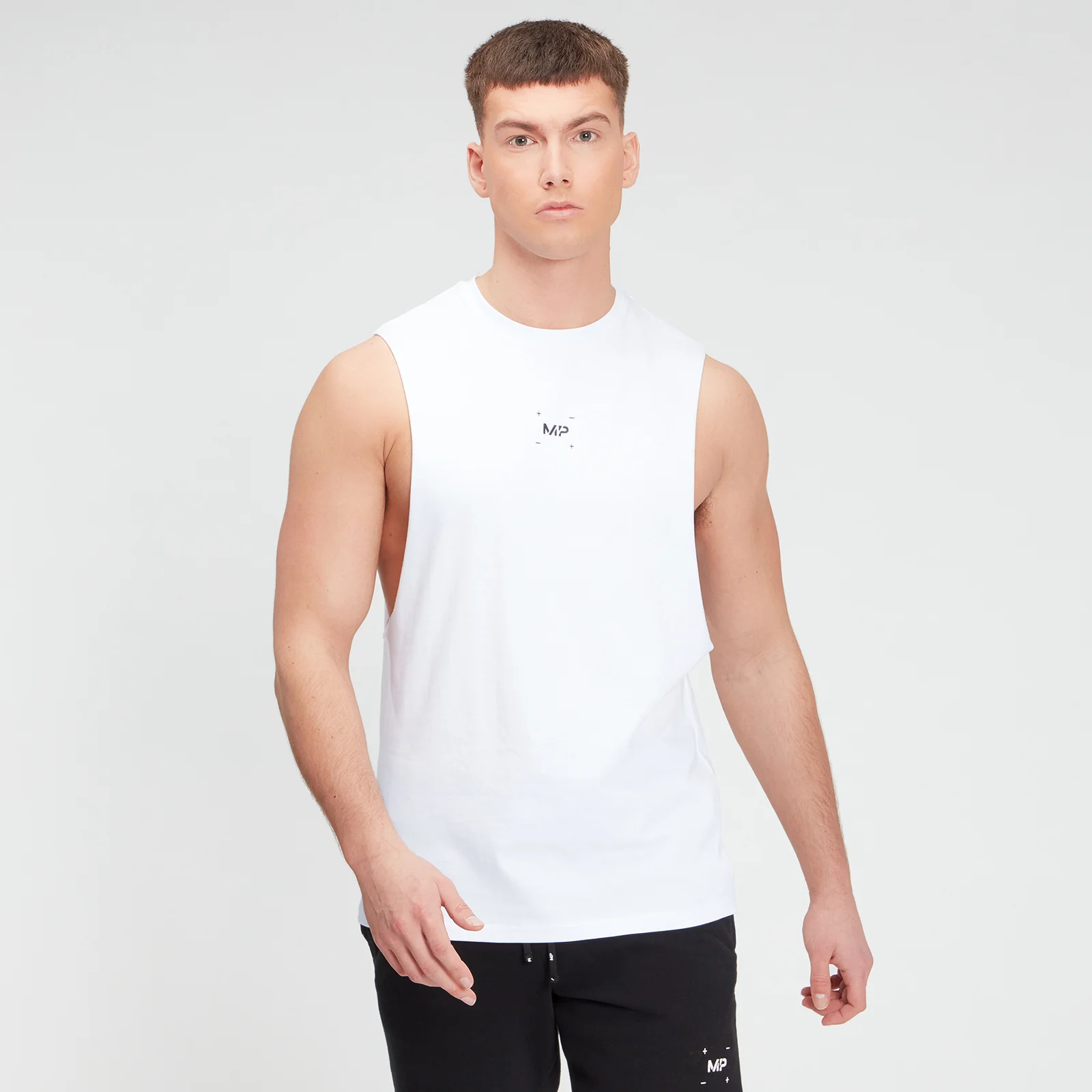 MP Men's Central Graphic Tank - White - XXS Imagine 1