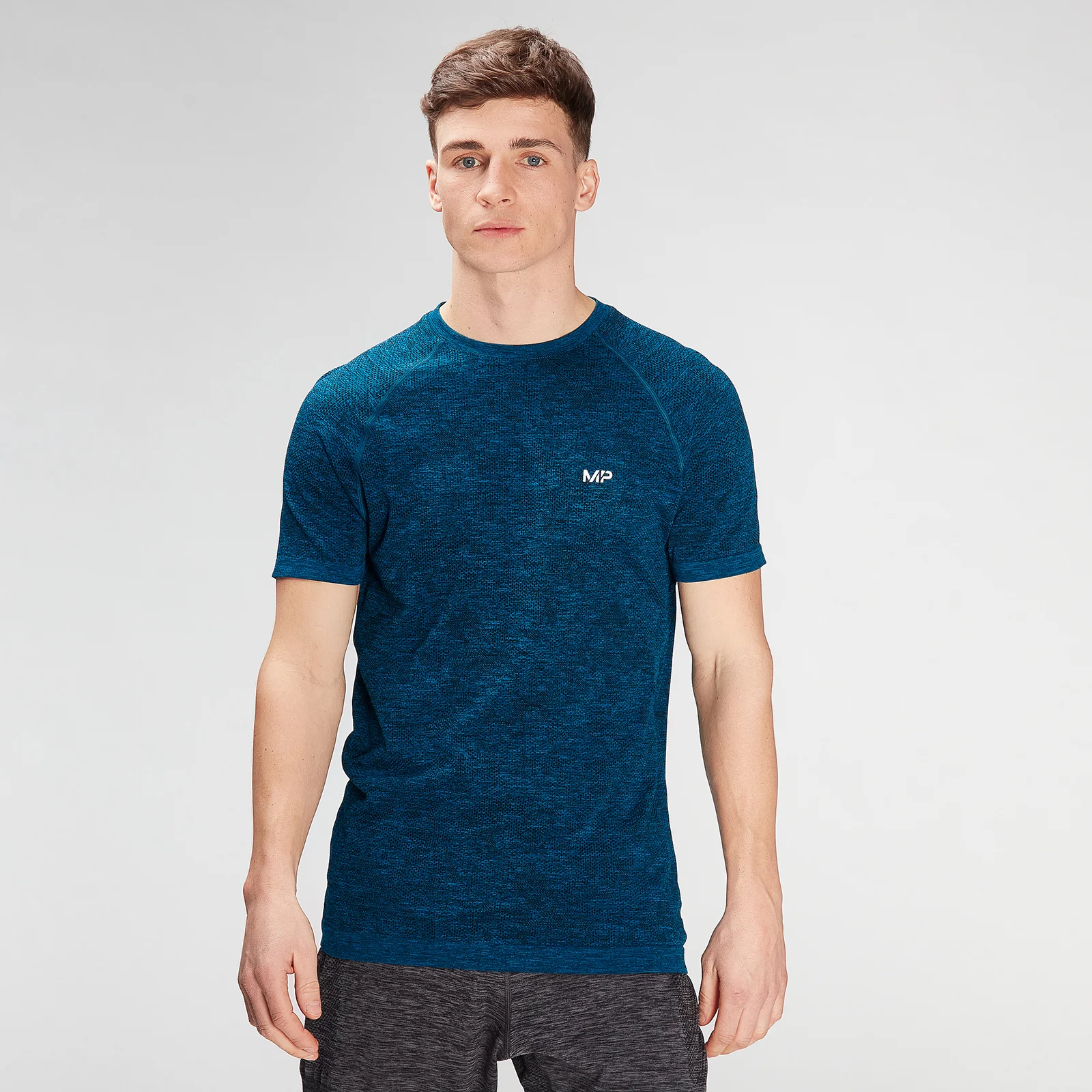 MP Men's Essential Seamless Graphic Short Sleeve T-Shirt- Aqua - XXS Imagine 1