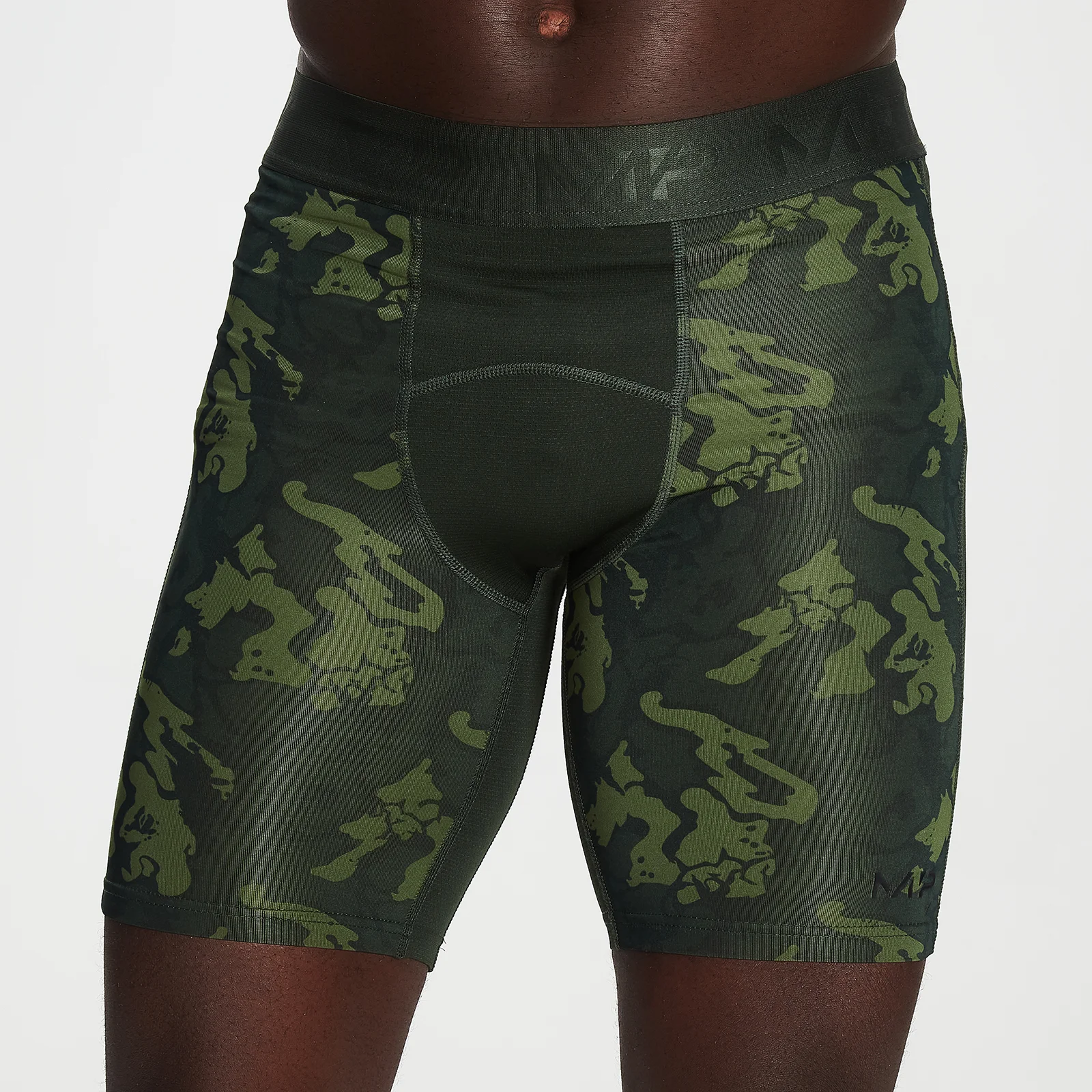 Pantaloni scurți strat de bază MP Adapt camo pentru bărbați - Camuflaj verde - XXS Imagine 1