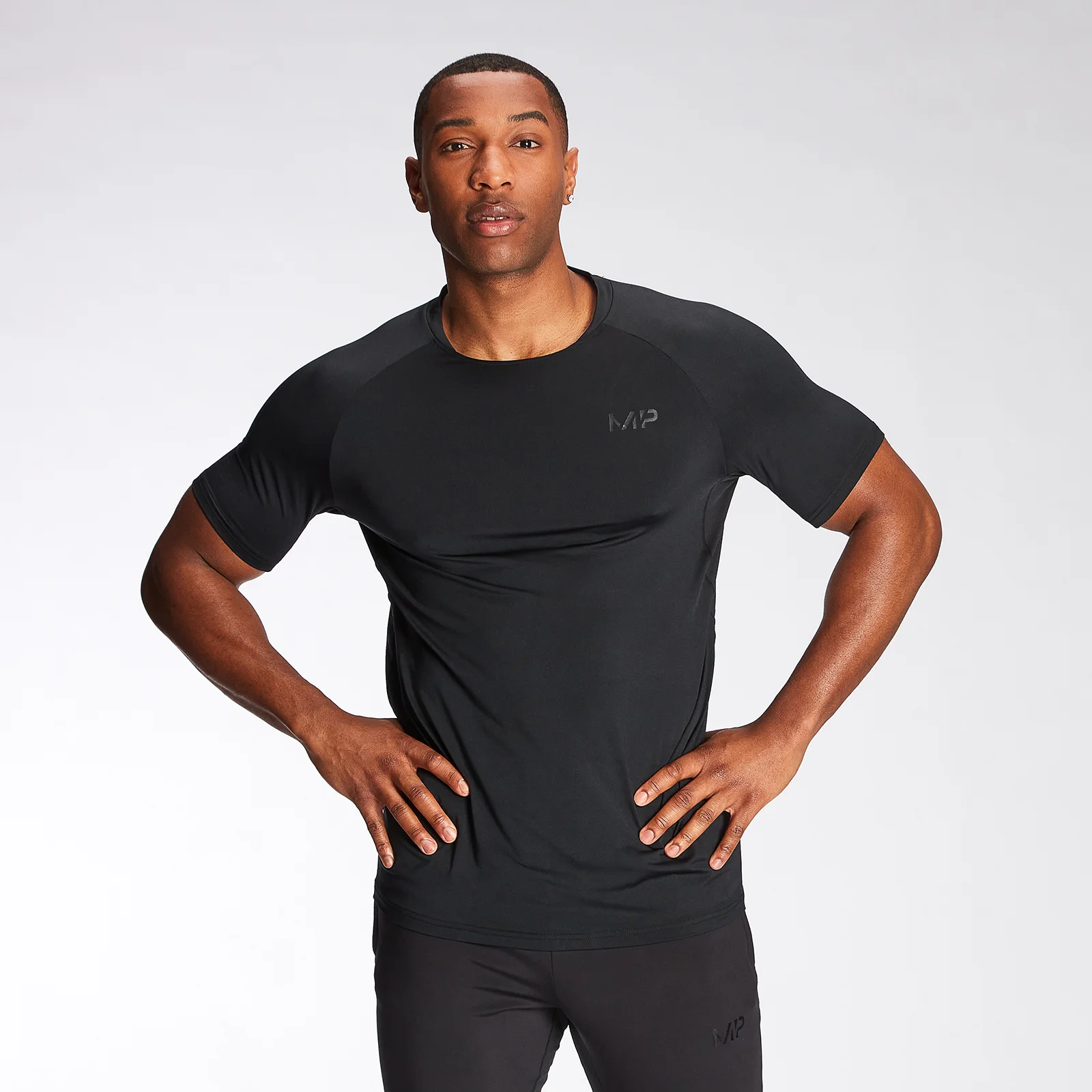 MP Men's Agility Short Sleeve T-Shirt - Black - XXS Imagine 1