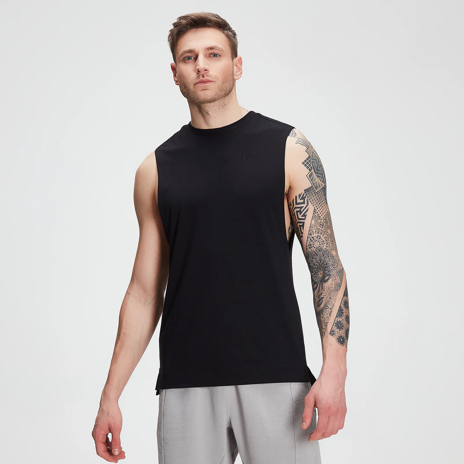 Tricou pentru bărbați MP Training drirelease® Drop Armhole Tank - negru - XXS Imagine 1